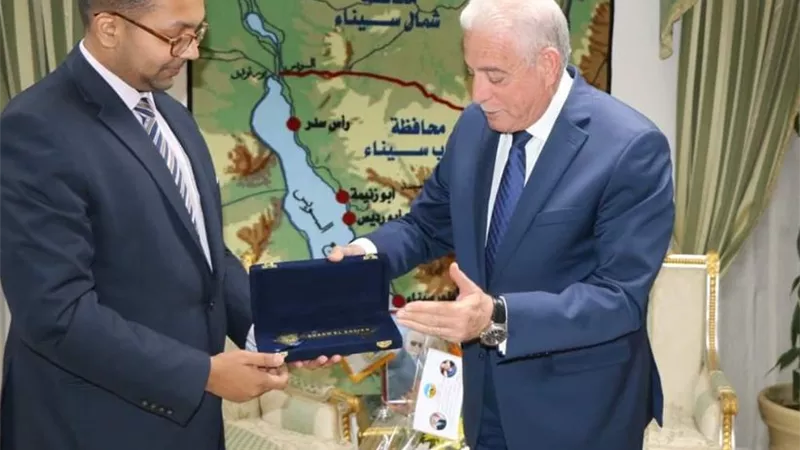فوده يستقبل نائب السفير البريطانى
