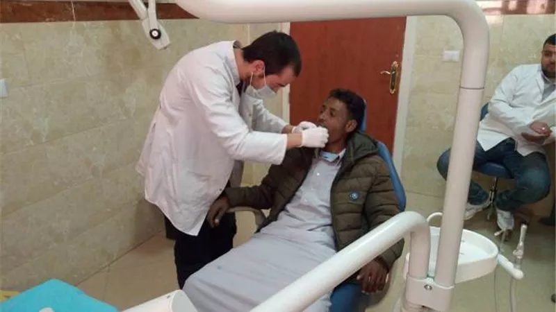 قوافل جامعة القناة تعالج ٣٥٤ حالة فى سانت كاترين..صور