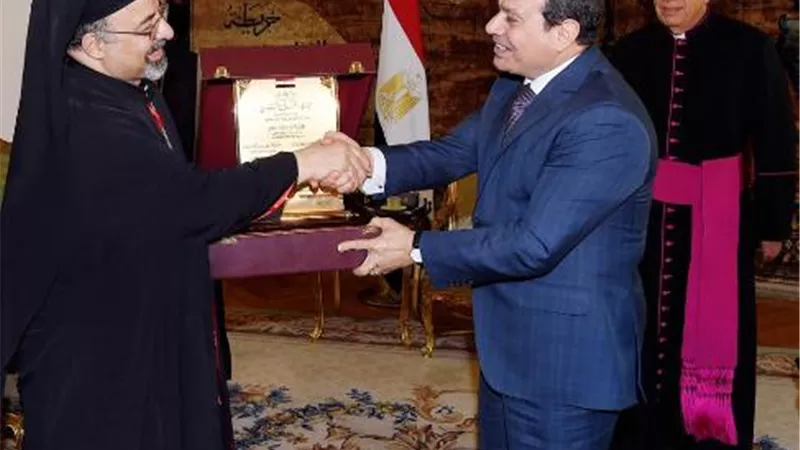 الرئيس يؤكد لوفد البطارقة الكاثوليك تقدير الدولة للقيادات الدينية المصرية والدولية..فيديو