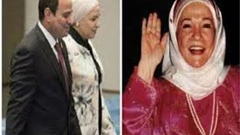 حكاية زيارة الرئيس السيسى وحرمه لشادية قبل وفاتها