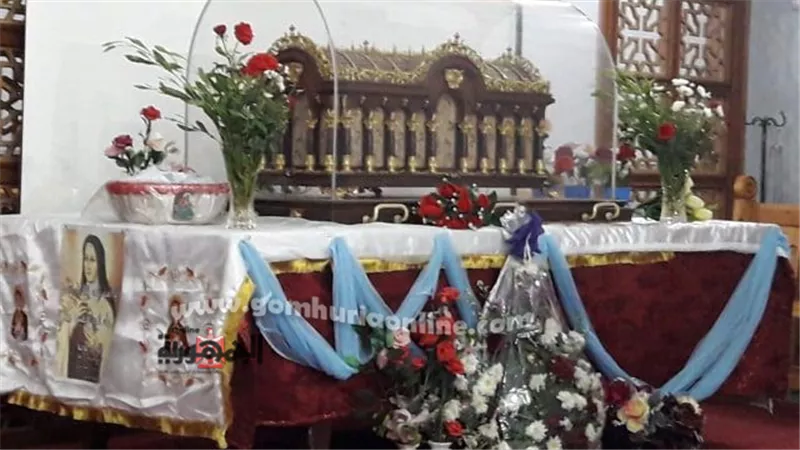 كنيسة الراعى الصالح بالسويس تحتفل بوصول جسد القديسة تريزا الطفل يسوع