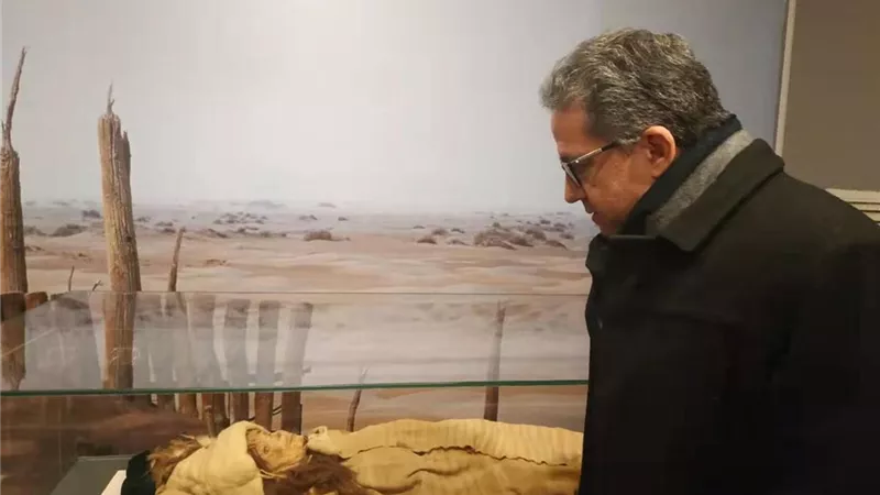 وزير الاثار يستعرض الاكتشافات الاثرين ببكين..صور