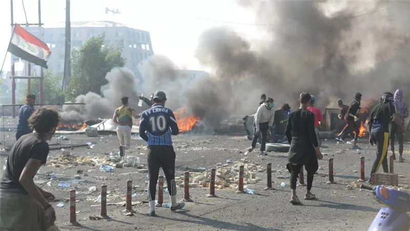 سقوط صاروخ في محيط المنطقة الخضراء وسط بغداد