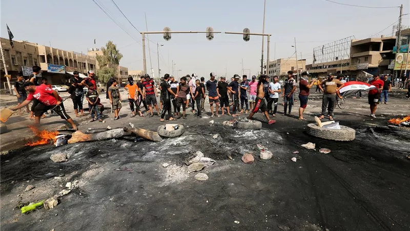 تجدد إطلاق النار قرب مبنى قيادة شرطة محافظة ذي قار العراقية