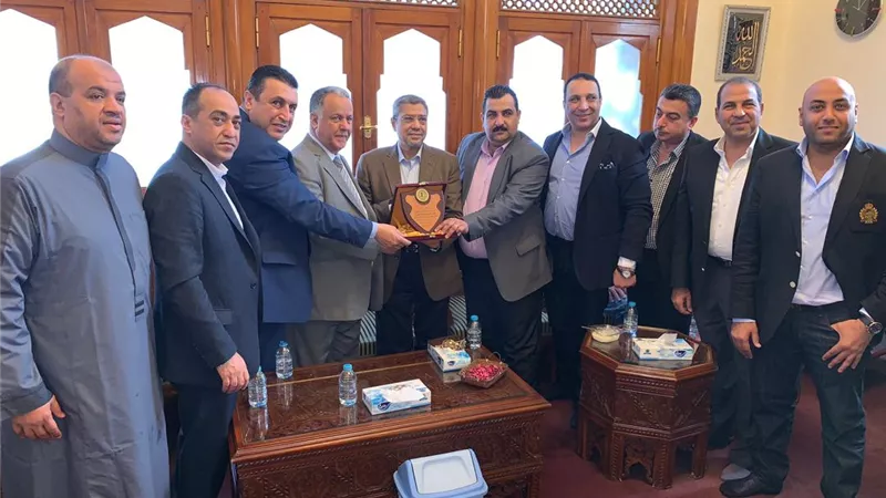 رئيس اتحاد الغرف التجارية يبحث مع وفد الوحدة الاقتصادية العربية زيادة التعاون