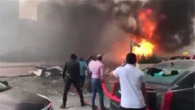 إصابة 2 في حريق مخزن أحذية بشبرا الخيمة