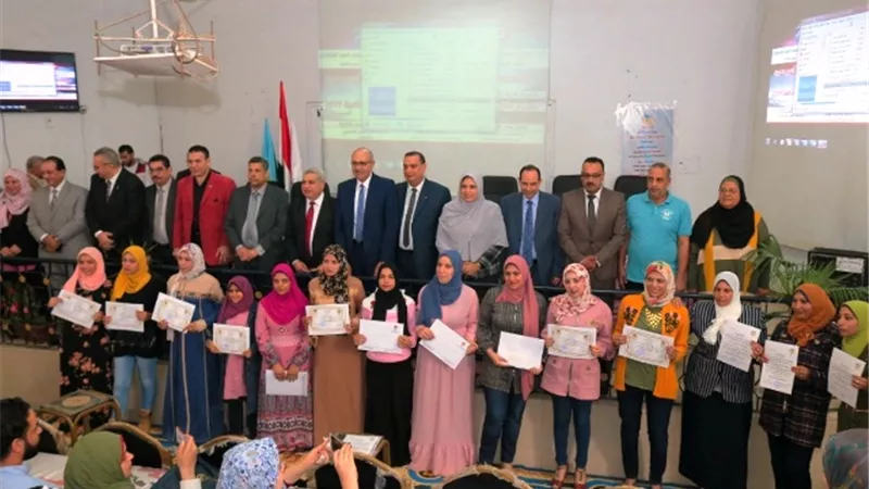 13 طالباً وطالبة يشاركون فى محو أمية 41 دارساً بطنطا