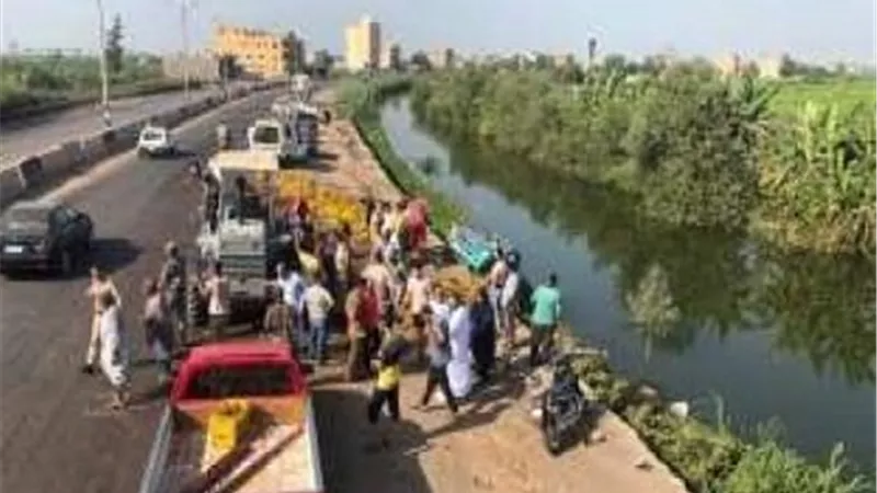 مصرع طفلين شقيقين سقطا بموتوسيكل في ترعة بالدقهلية
