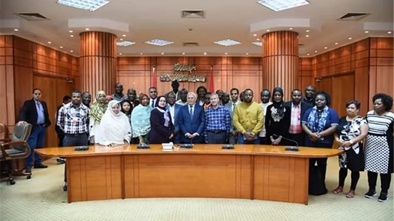محافظ بورسعيد يستقبل وفد من دول الاتحاد الافريقي