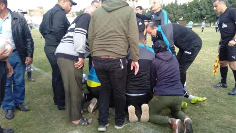 العناية الالهية تنقذ لاعب بلدية المحلة بلع لسانه