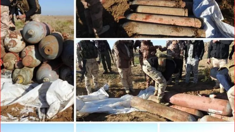 القوات العراقية تعثر على 10 صواريخ مضادة للدبابات بمحافظة صلاح الدين