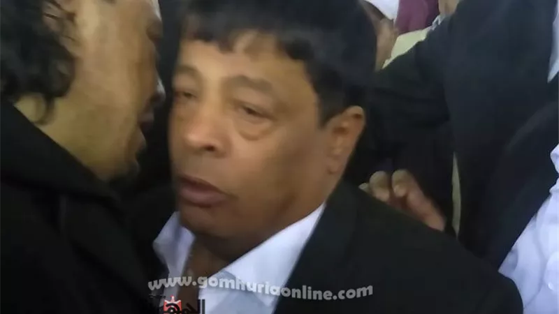 وصول الفنان عبد الباسط حمودة عزاء شعبان عبد الرحيم بفيصل