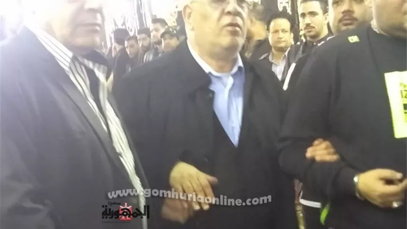 صلاح عبد الله يشارك فى عزاء شعبان عبد الرحيم
