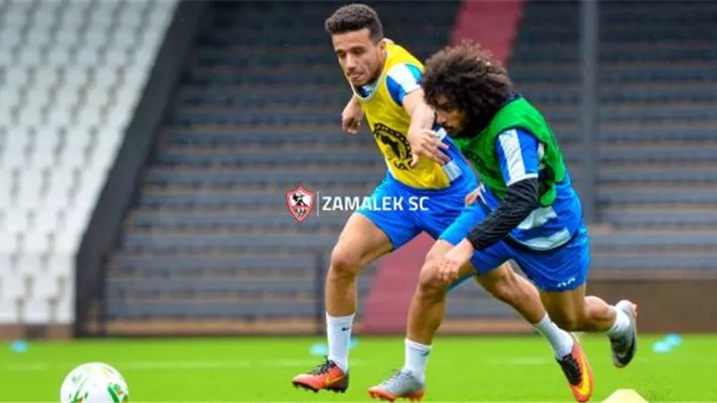 تدريبات تأهيلية إضافية لعبدالله جمعه بمران الزمالك