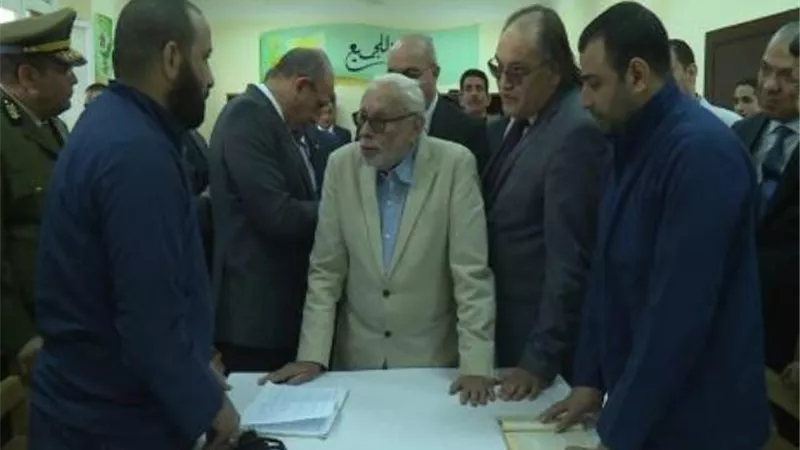 وفد المجلس القومى لحقوق الإنسان يزور سجنا شديد الحراسة بالمنيا