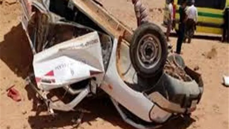 بالأسماء .. مصرع واصابة 4 موظفين في انقلاب سيارة تابعة لوزارة التموين بالبحيرة