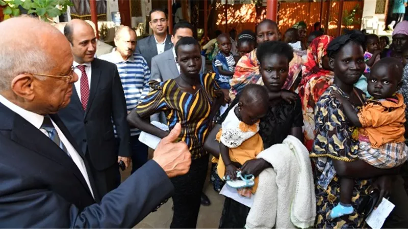 الدكتور علي عبدالعال يختتم زيارته لجنوب السودان بزيارة العيادة المصرية بجوبا .. صور