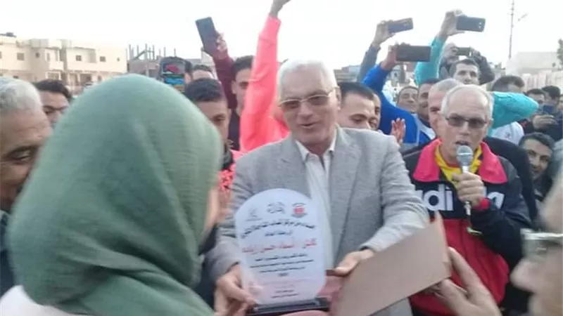 تكريم اسماء زيادة بطلة العالم فى كرة السرعة للمرة العاشرة