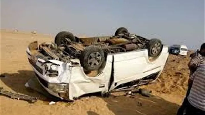 مصرع واصابة 6 عمال فى انقلاب سيارة بالشرقية