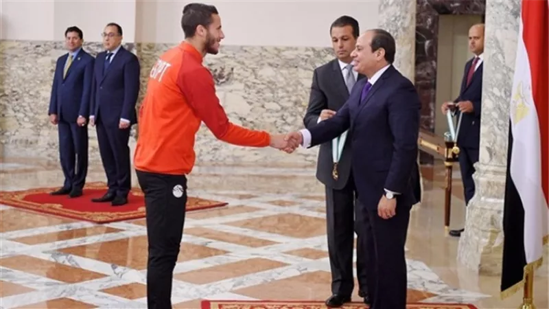 رسالة الجنايني وغريب ورمضان صبحي بعد تكريم الرئيس