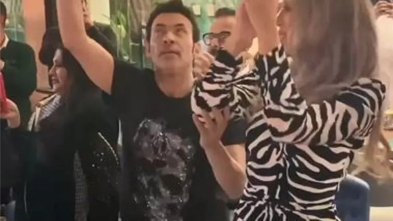 بالفيديو : وصلة رقص بين مايا دياب وسعد الصغير فى السعودية تثير الجدل