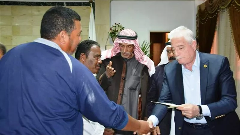 ٤٨٣ الف جنيه لصيادى جنوب سيناء منحة من الازهر الشريف