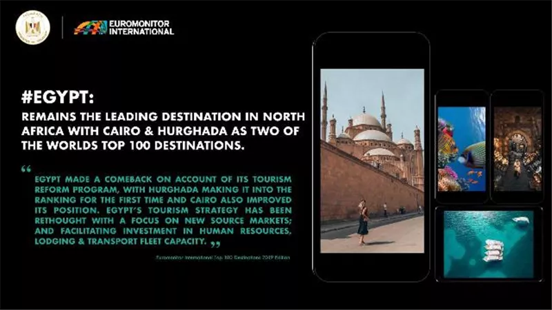 القاهرة والغردقة ضمن أفضل 100 مدينة سياحية على مستوى العالم