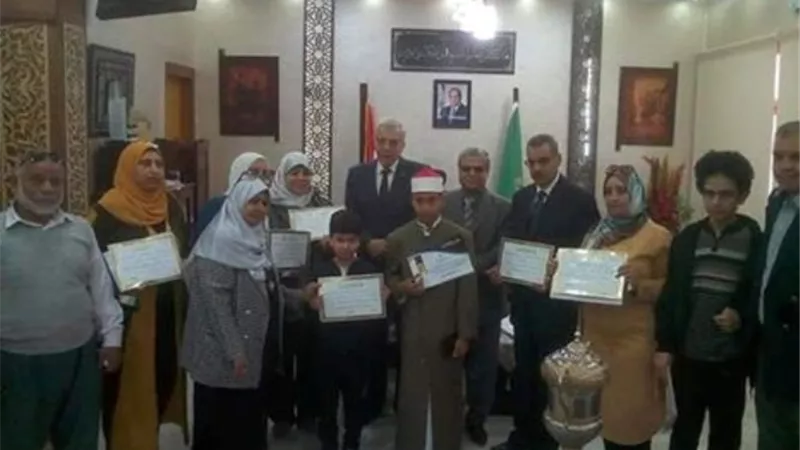 طه عجلان يكرم الطلاب المتميزين علميا وفنيا ودينيا بالقليوبية
