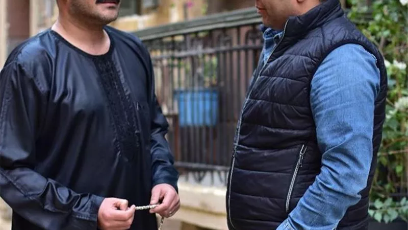 محمد رجب يشارك جمهوره صورة جديدة برفقة المنتج محمود كمال