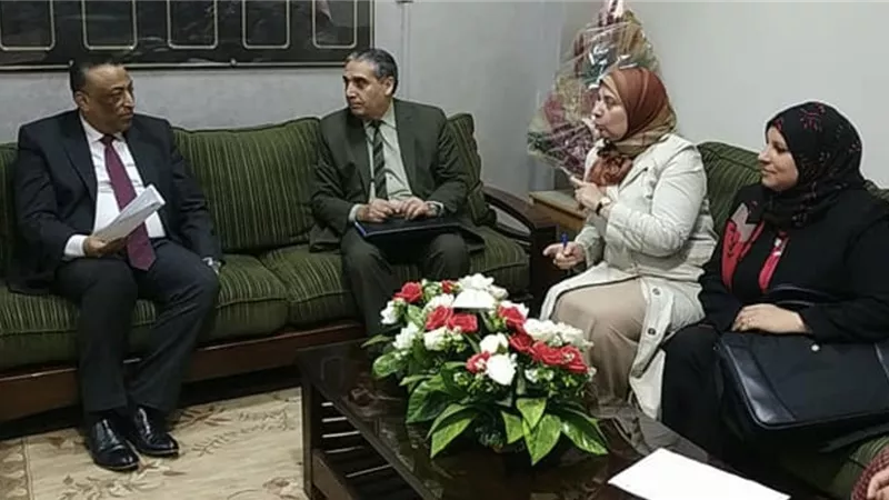 المصرى.. يستقبل مدير مركز ضمان الجودة والوفد المرافق بآداب طنطا