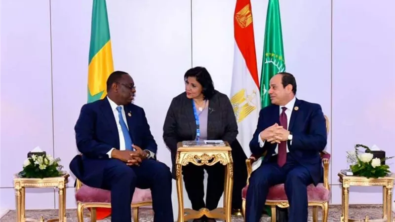السيسي يستقبل رئيس السنغال ويعرب عن تطلع مصر لتعظيم التعاون في مكافحة الفكر المتطرف