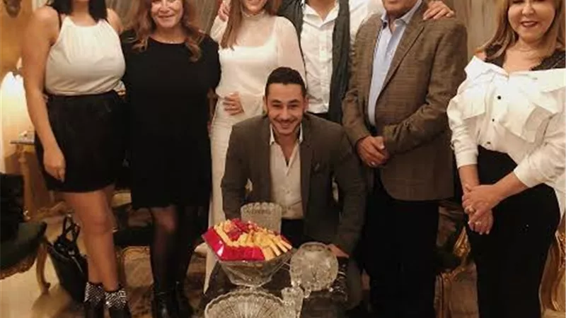 صدمة لسارة الطباخ .. خطوبة محمد الشرنوبي على مديرة أعمال الفنانة انغام.. صور