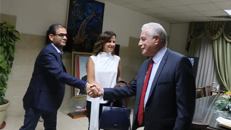 فوده يستقبل مدير احدي شركات السياحة العالميه