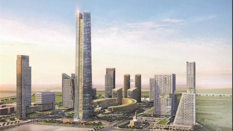 البرج الأيقونى بالعاصمة الإدارية تشيده 