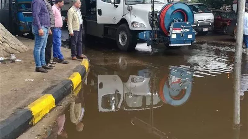 مياه القليوبية ترفع درجة الاستعداد القصوى للأمطار