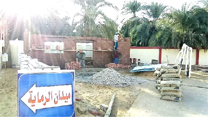 بالجهود الذاتية إنشاء أول صالة رياضية بمدارس الوادى الجديد .صور