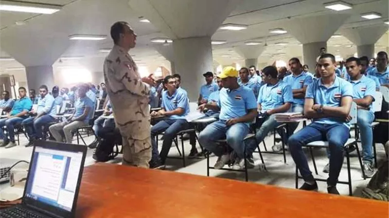جامعة حلوان تنظم ندوة معتقدات خاطئة عن ادمان المخدرات لطلاب التربية العسكرية.. بالصور
