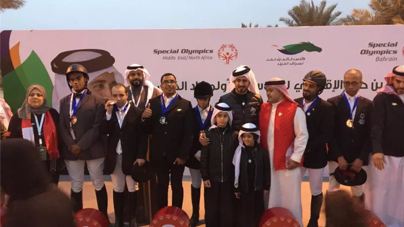 ٥ ميداليات لفرسان الأولمبياد الخاص المصري بكأس الشيخ بن حمد بالبحرين