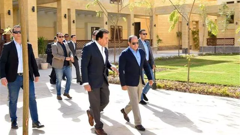 السيسي يتفقد فرع جامعة الملك سلمان الدوليه بمدينة شرم الشيخ