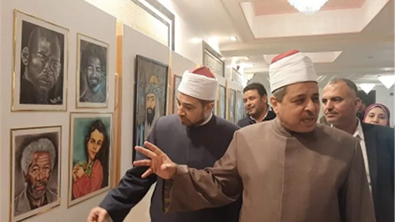رئيس قطاع المعاهد الأزهرية يتفقد الترتيبات النهائية للمعرض الفني الأول للموهوبين