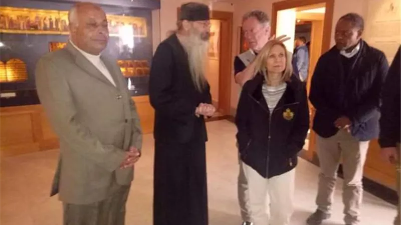 بالصور.. ديفيد يشيد بامكانيات سانت كاترين السياحية والقيمة التاريخية للدير