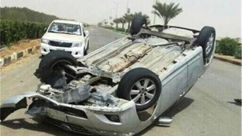 مصرع واصابة 2 فى انقلاب سيارة ملاكى بالبحر الصغير بالدقهلية