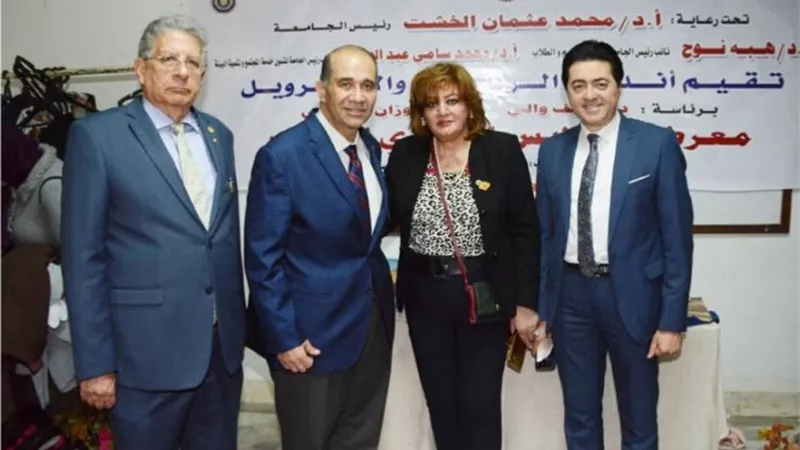 روتاري سرايات المعادي ينظم المعرض الخيري الأكبر للملابس بجامعة القاهرة
