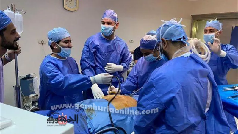 تكميم المعدة مجانا في ورشة جراحة المناظير بمستشفى جامعة القناة التخصصي ..صور