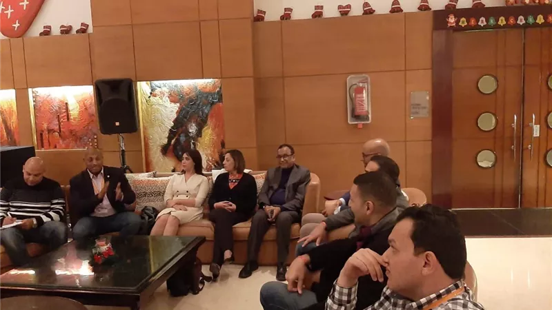 وفد من تنسيقية شباب الأحزاب يلتقي أعضاء المكتب التنفيذي للاتحاد الليبرالي العربي لمناقشة عدد من القضايا المشتركة