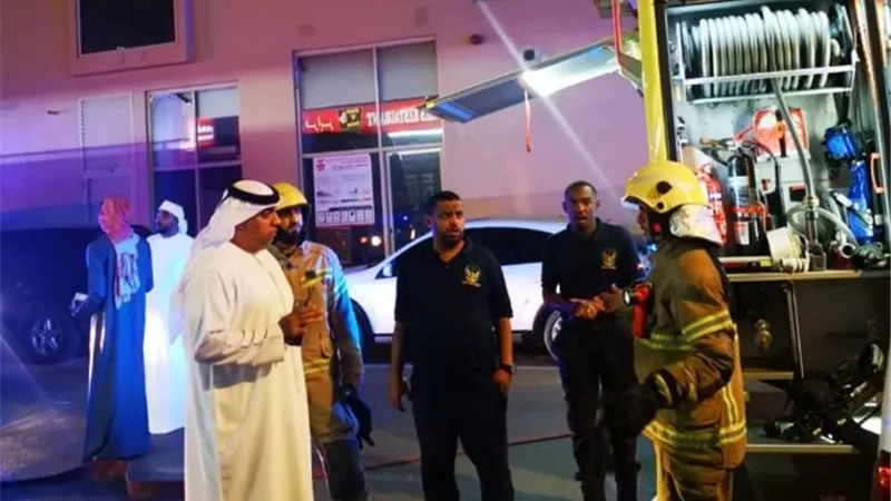 إخماد حريق فى مبنى سكنى بالفجيرة فى الإمارات وإخلاء 42 شقة