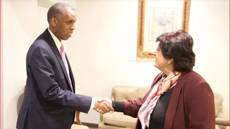 المرأة العربية تستقبل سفير جمهورية جيبوتي بالقاهرة