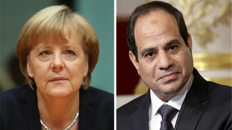 السيسي يؤكد لميركل موقف مصر الساعي لاستقرار وأمن ليبيا في اتصال هاتفي