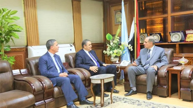 محافظ كفر الشيخ يناقش ملفات التعاون المشترك مع رئيس الجامعة