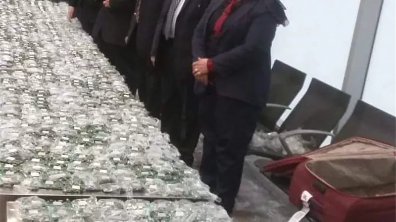 راكب يحاول تهريب 800 بوردة ريسيفر بالمطار